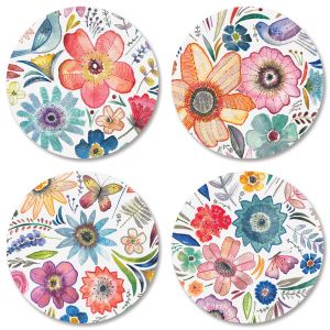 Embroidery Florals Envelope Seals (4 Designs)