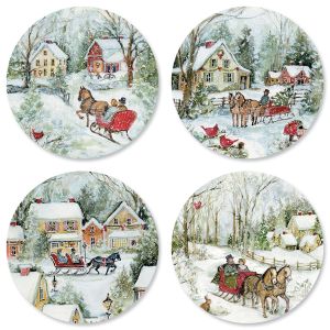 Sleigh Ride Christmas Envelope Seals