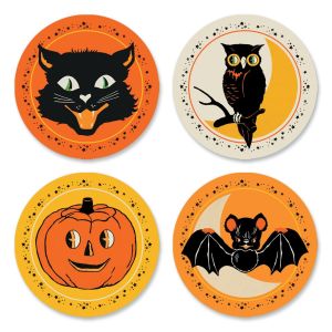 Retro Halloween Envelope Seals (4 Designs)