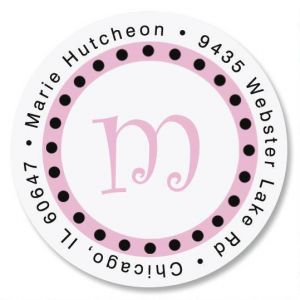 Leeza Round Address Label