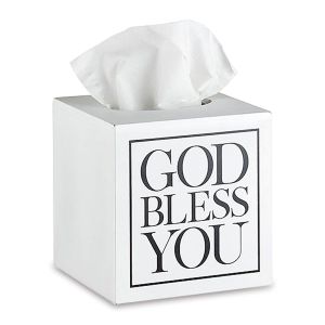 God Bless You Tissue Box Cover