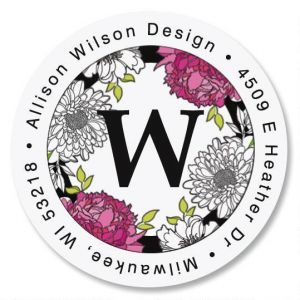 Just One Round Address Label