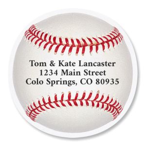 Baseball Diecut Address Labels