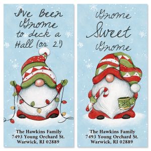 Holiday Magic Gnome Oversized Address Labels (2 Designs)