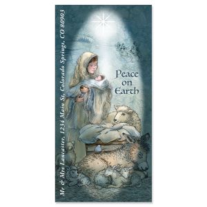 Nativity Vignette Oversized Address Labels