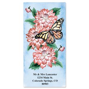 Resting Butterfly Oversized Address Labels