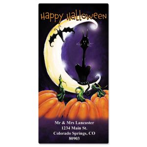 Black Cat Oversized Address Labels