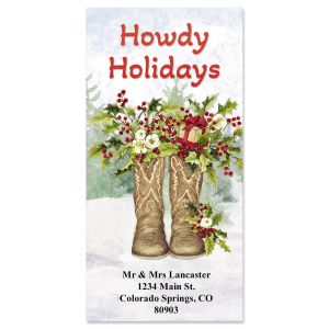 Christmas At The Ranch Oversized Return Address Labels