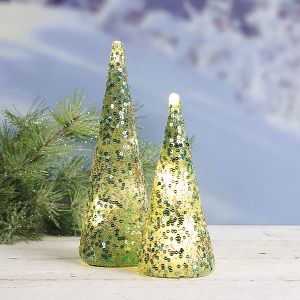 LED Glass Sequin Trees