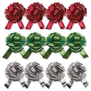 Metallic Christmas Pull Bows Value Pack