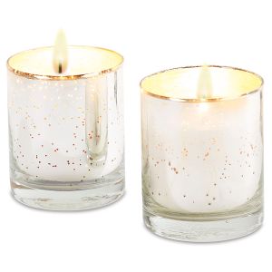 Mercury Glass Vanilla & Berry Scented Candles