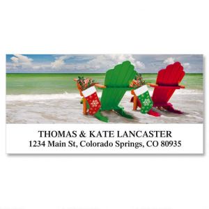 Holiday Adrirondack Deluxe Address Labels