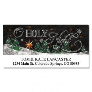 O Holy Night Deluxe Address Labels