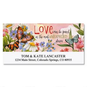 Butterfly Love Deluxe Address Labels