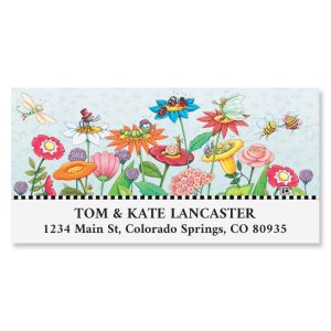 Mary's Garden of Bloom Deluxe Address Labels