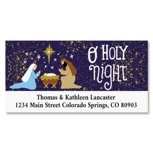 Holy Nativity Deluxe Address Label
