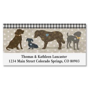 Dog Love Deluxe Address Labels