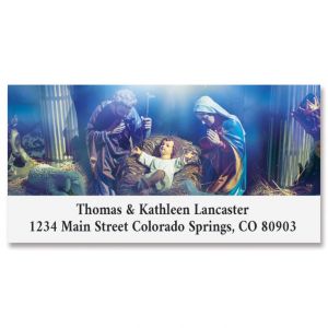 Blessed Nativity Deluxe Address Labels