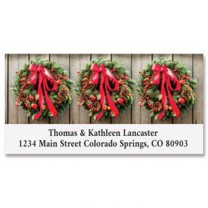 Nature's Wreath Deluxe Address Labels