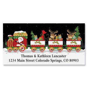 Holiday Train Deluxe Address Labels