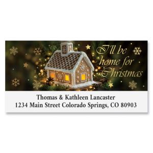 Gingerbread Home Deluxe Address Labels