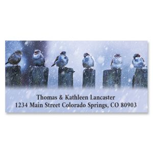 Chickadee Party Deluxe Address Labels 
