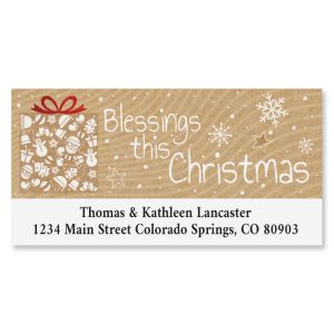  Jolly Snowman Deluxe Address Labels