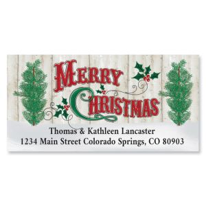 Woodland Christmas Deluxe Address Labels