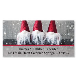 Three Red Gnomes Deluxe Address Labels