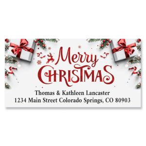 Holiday Wishes Deluxe Address Labels