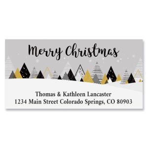 Silver & Gold Deluxe Address Labels