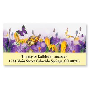 Spring Butterflies Deluxe Address Labels