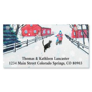 Snowy Days Deluxe Address Labels