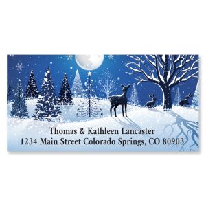 Magical Winter Deluxe Address Labels