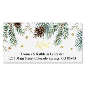 Christmas Pine Deluxe Address Labels