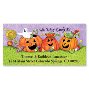 We Want Candy Deluxe Address Labels