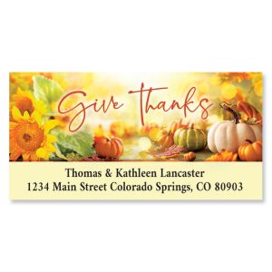 Autumn Thanks Deluxe Address Labels