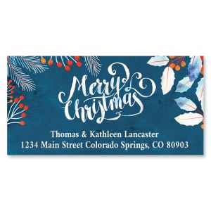Christmas Mulberry Deluxe Address Labels