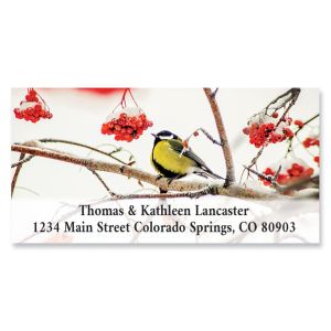 Mountain Ash Finch Deluxe Address Labels