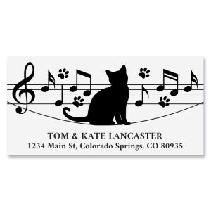 Cat Music Deluxe Address Labels
