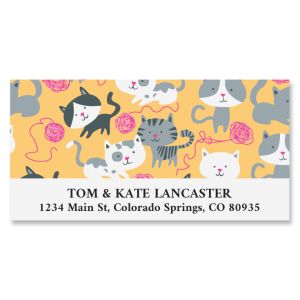 All Over Cats Deluxe Address Labels 