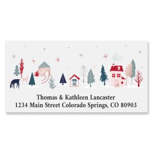 Christmas Night Deluxe Address Labels
