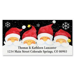 Holly Jolly Santa's Deluxe Address Labels 