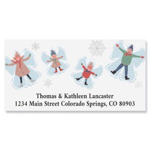 Snow Angels Deluxe Address Labels