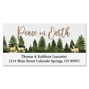 Reindeer Forest Deluxe Address Labels