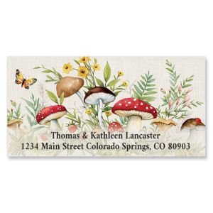 Spring Mushroom Deluxe Address Labels