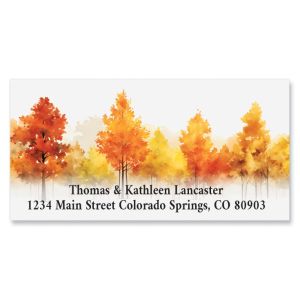Fall Trees Deluxe Address Labels