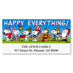 PEANUTS® Happy Snoopy™ Deluxe Address Labels