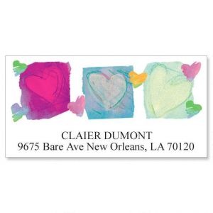 Paper Hearts Deluxe Address Labels