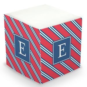 Repp Tie Personalized Sticky Memo Cube